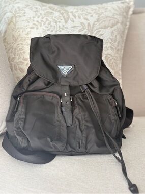 Prada Black Nylon Backpack